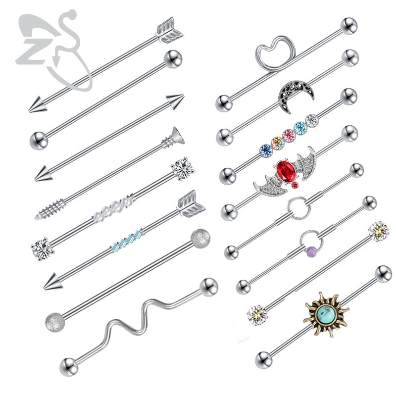 Body Jewelry Surgical Steel - ZS 1 adet cerrahi çelik yarasa