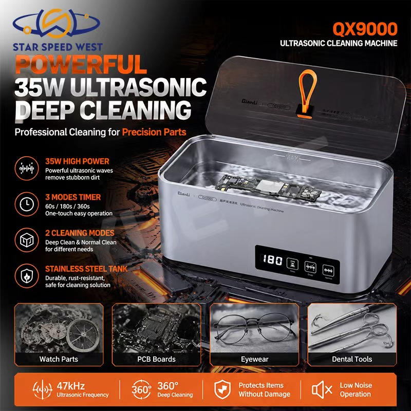 Body Jewelry Repair - QIANLI QX9000 Ultrasonik Temizleyici 35W 47kHz