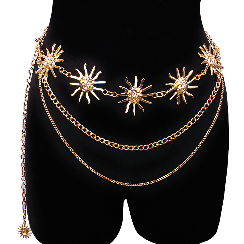 Body Jewelry For You - Tıknaz Çok Katmanlı Punk Gotik Ay