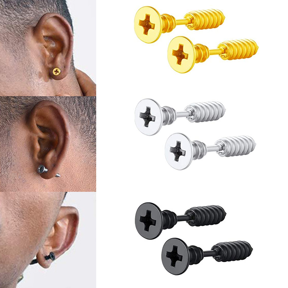 Body Jewelry Surgical Steel - 2 adet cerrahi çelik başak Tragus