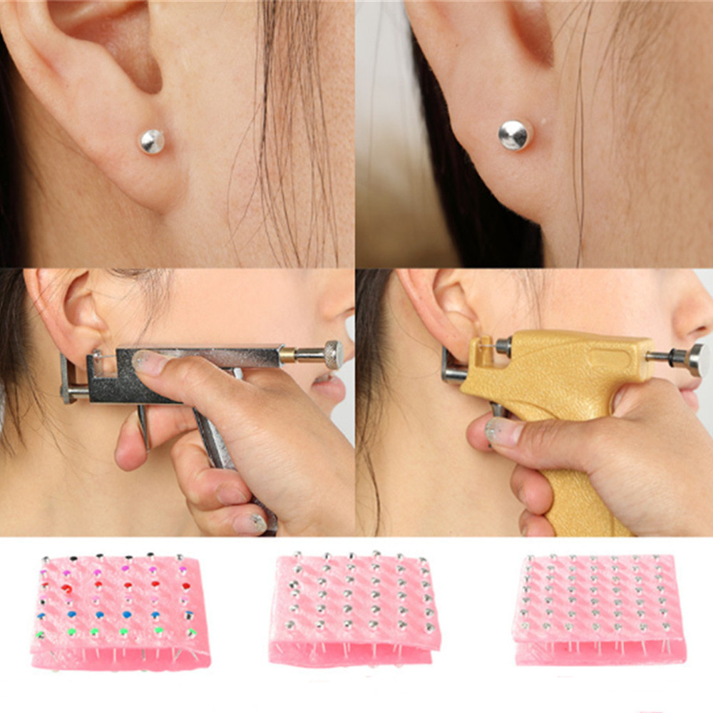 Body Jewelry Surgical Steel - 98/24 adet kulak Piercing özel kulak