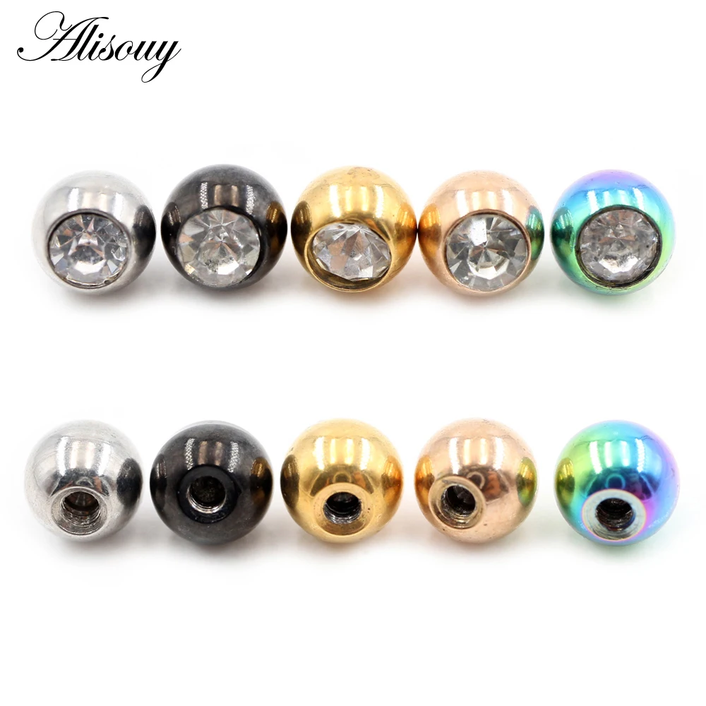 2 Adet 14G/16G Zirkon Taşlı Pa - Body Jewelry Replacement Ball incelemesi ve fiyatı