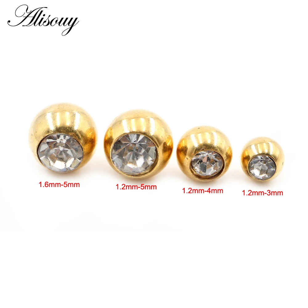 2 Adet 14G/16G Zirkon Taşlı Pa - Body Jewelry Replacement Ball incelemesi ve fiyatı