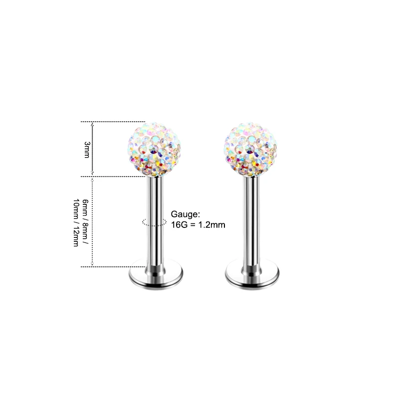 4 adet 16G cerrahi çelikten ya - Body Jewelry Surgical Steel incelemesi ve fiyatı