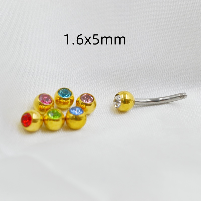 50 adet/grup Kristal Taşlar To - Body Jewelry Replacement Ball incelemesi ve fiyatı