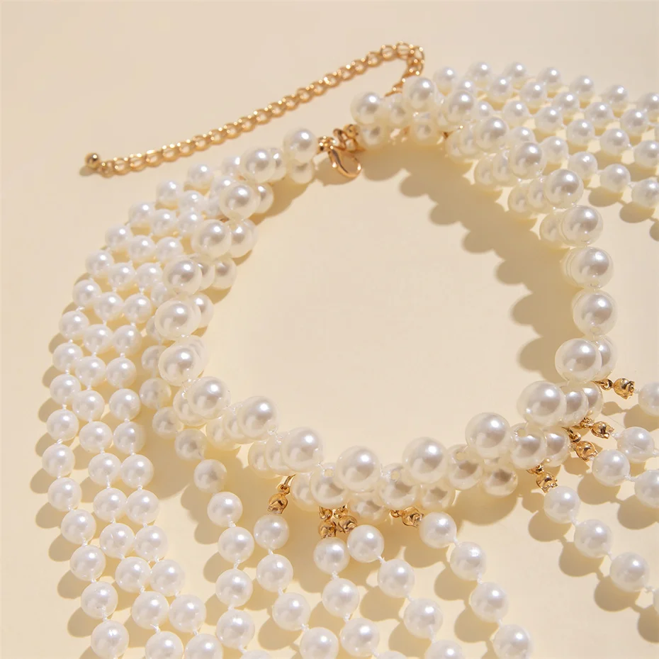 Gelin Püskül İmitasyon İnci Om - Body Jewelry Necklace incelemesi ve fiyatı