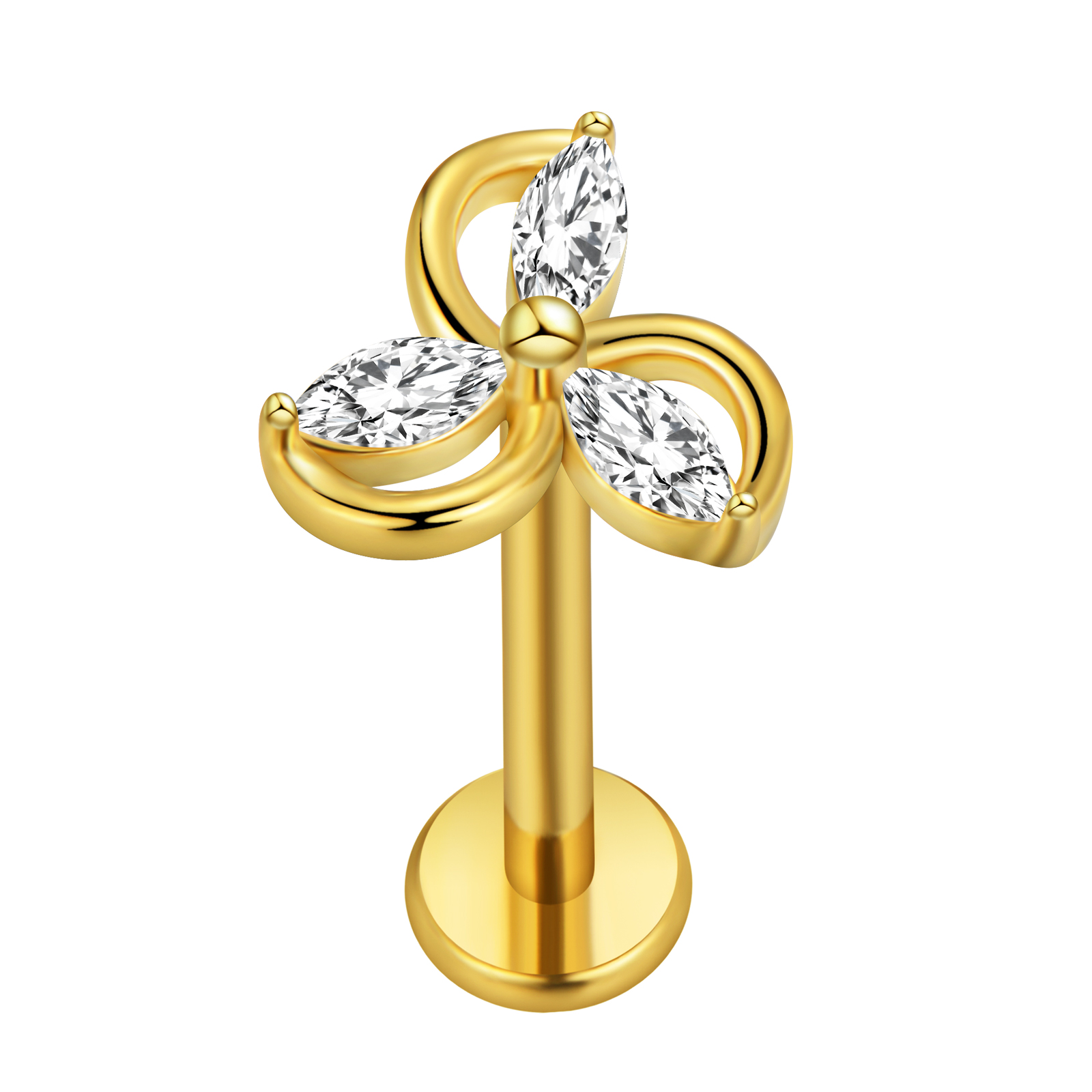 Akçaağaç Yaprağı Labret Pierci - Body Jewelry Surgical Steel incelemesi ve fiyatı
