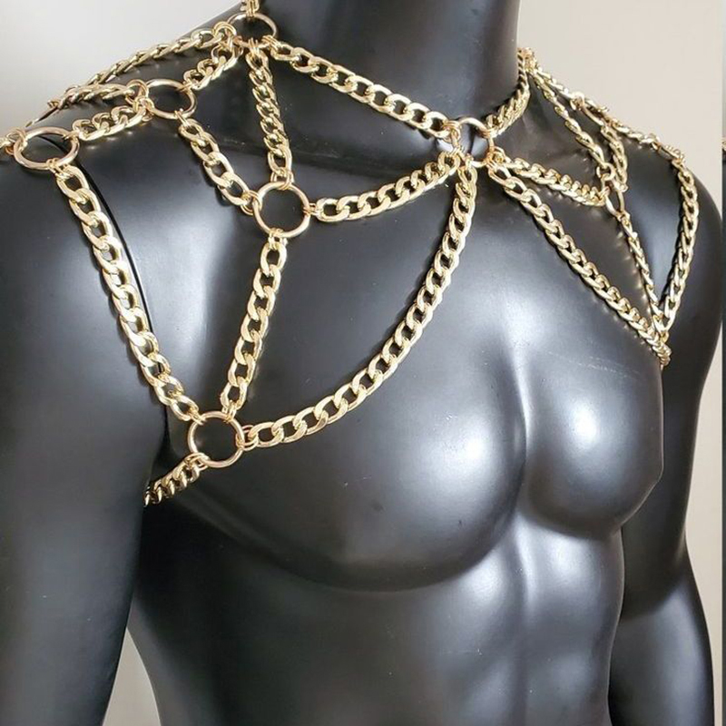 Punk Erkekler Omuz Vücut Zinci - Body Jewelry Necklace incelemesi ve fiyatı